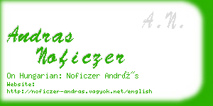 andras noficzer business card